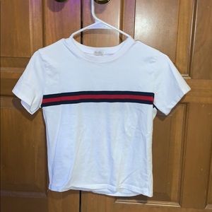 red white and blue tee